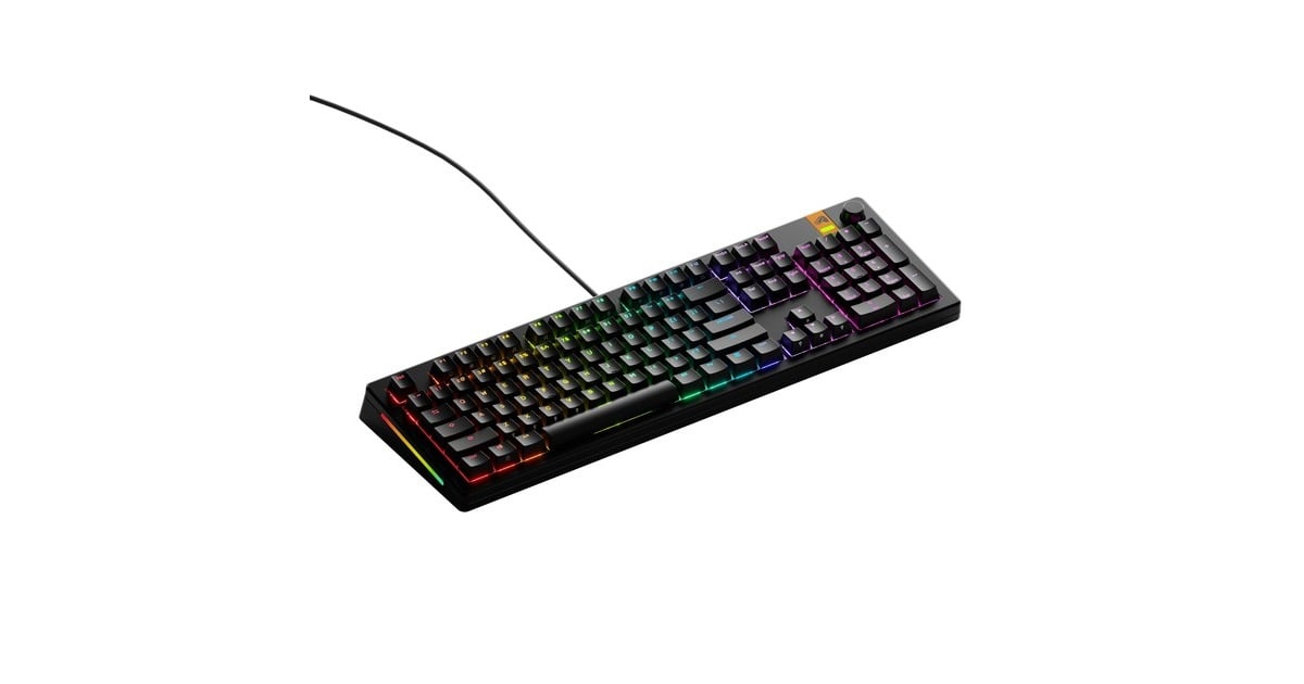 GloriousGMMK 3 HE 100% Prebuilt Wired Black, gaming toetsenbord  (Zwart, US lay-out, Glorious Fox, 100%, RGB, GPBT-doubleshot keycaps, Knob)