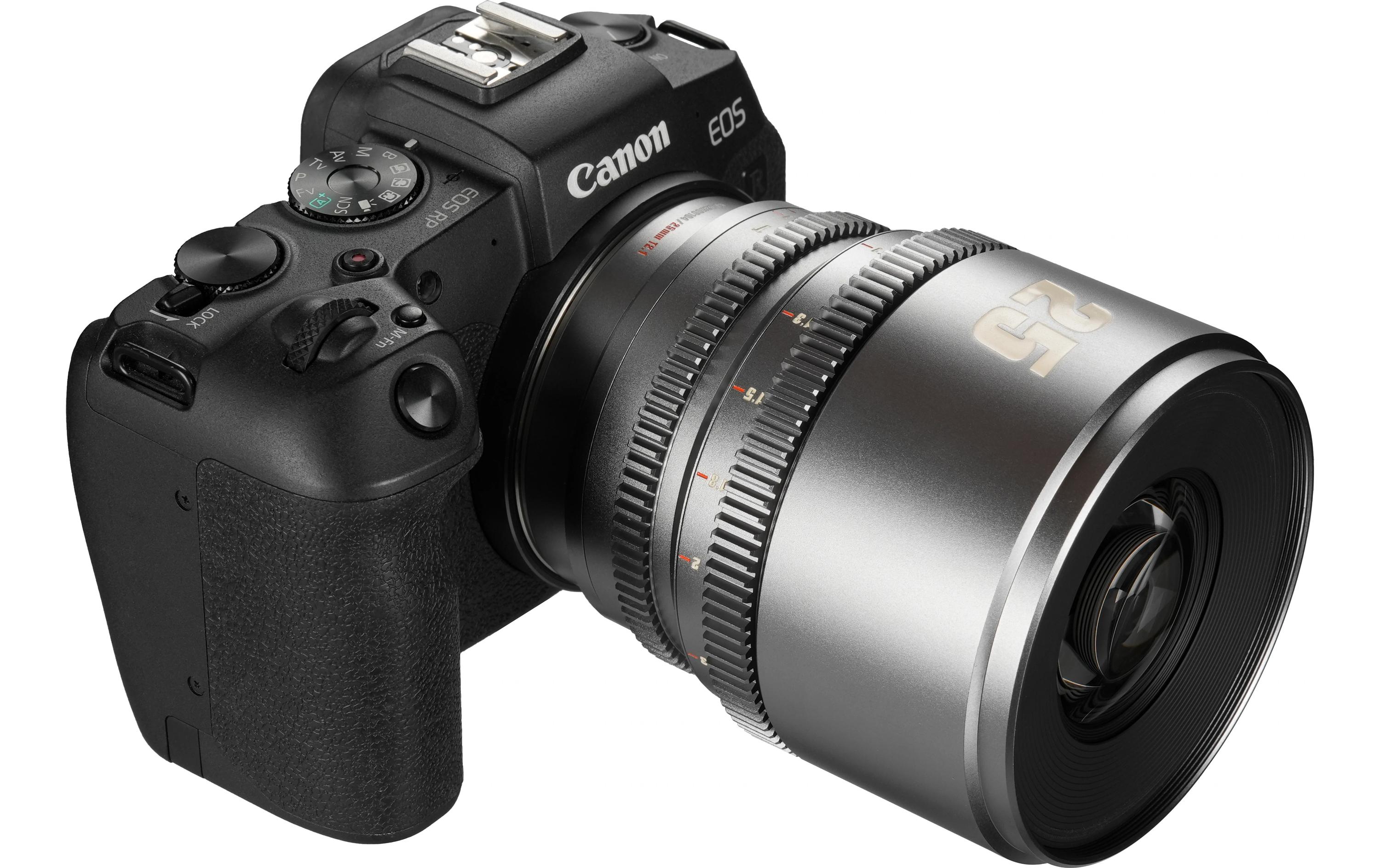 Festbrennweite 25mm T/2.1 – Canon RF<br>Kompaktes, leichtes Objektiv für Kameras mit Super35-Sensoren