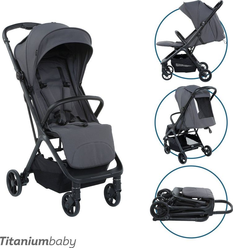 Titaniumbaby - Buggy Pulse - Graphite Grey - Lichtgewicht Aluminium