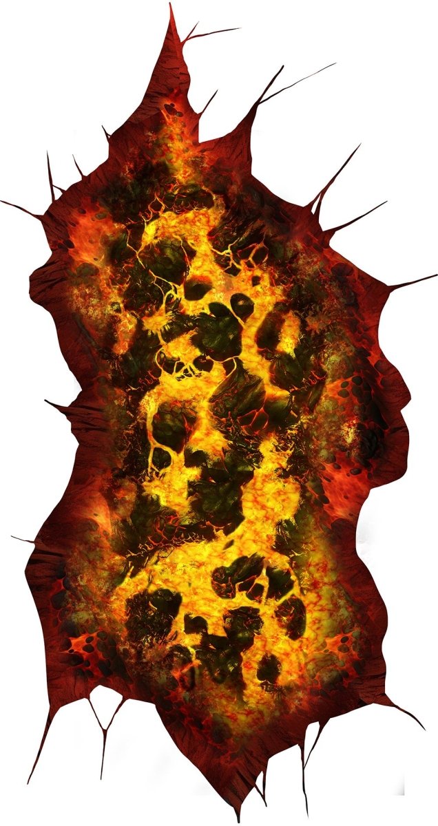 Halloween Sticker Lava 90cm