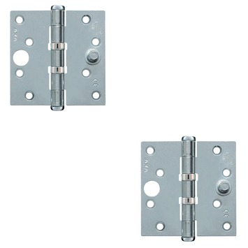 AXA veiligheidsscharnier kogellager SKG 3-sterren verzinkt 89x89 mm - 2 stuks