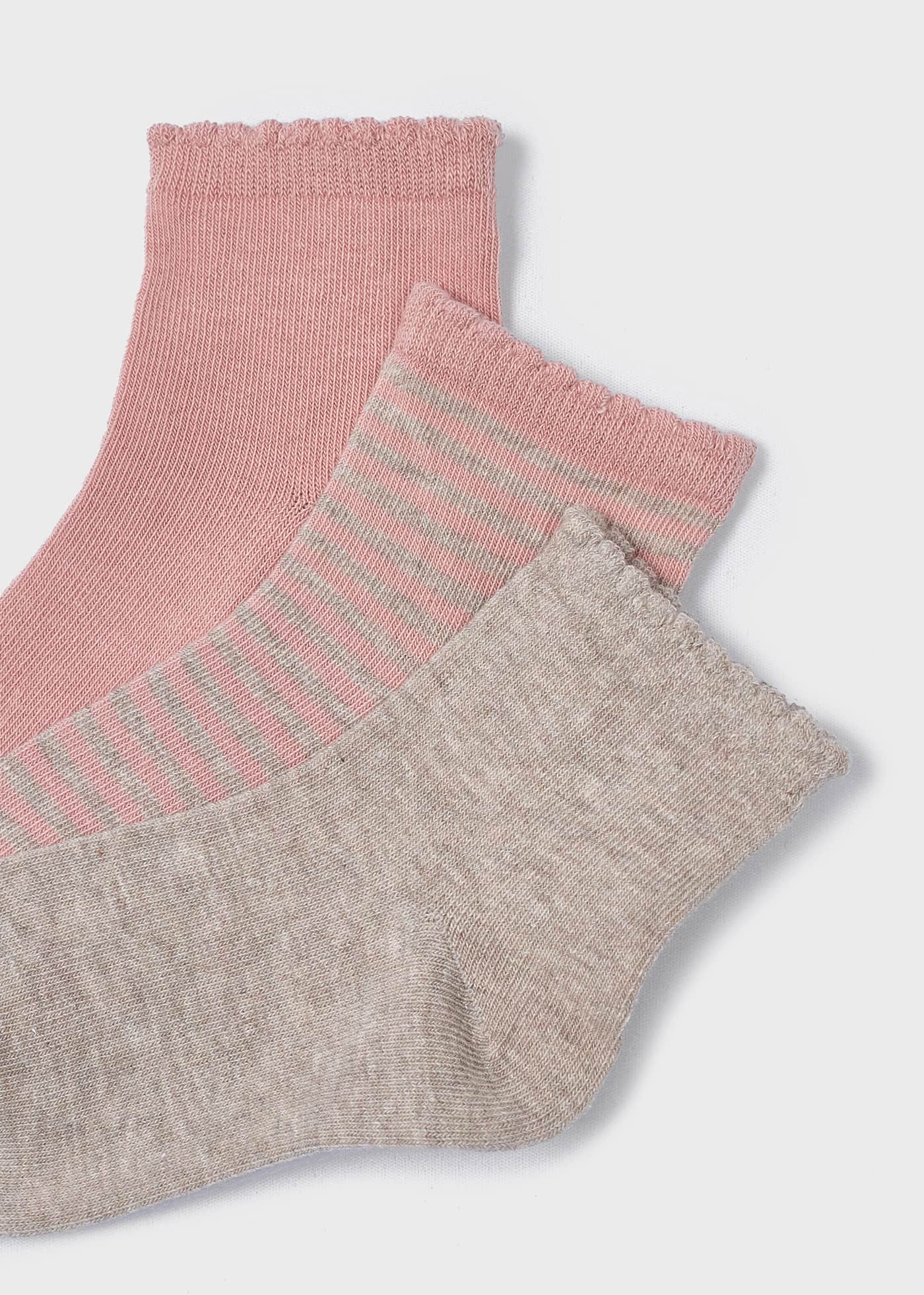 Conjunto de 3 meias de algodão orgânico para meninas