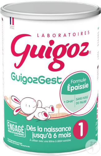 GuigozGest 1 Lait En Poudre Formule Épaissie 0-6 Mois Pot 780g