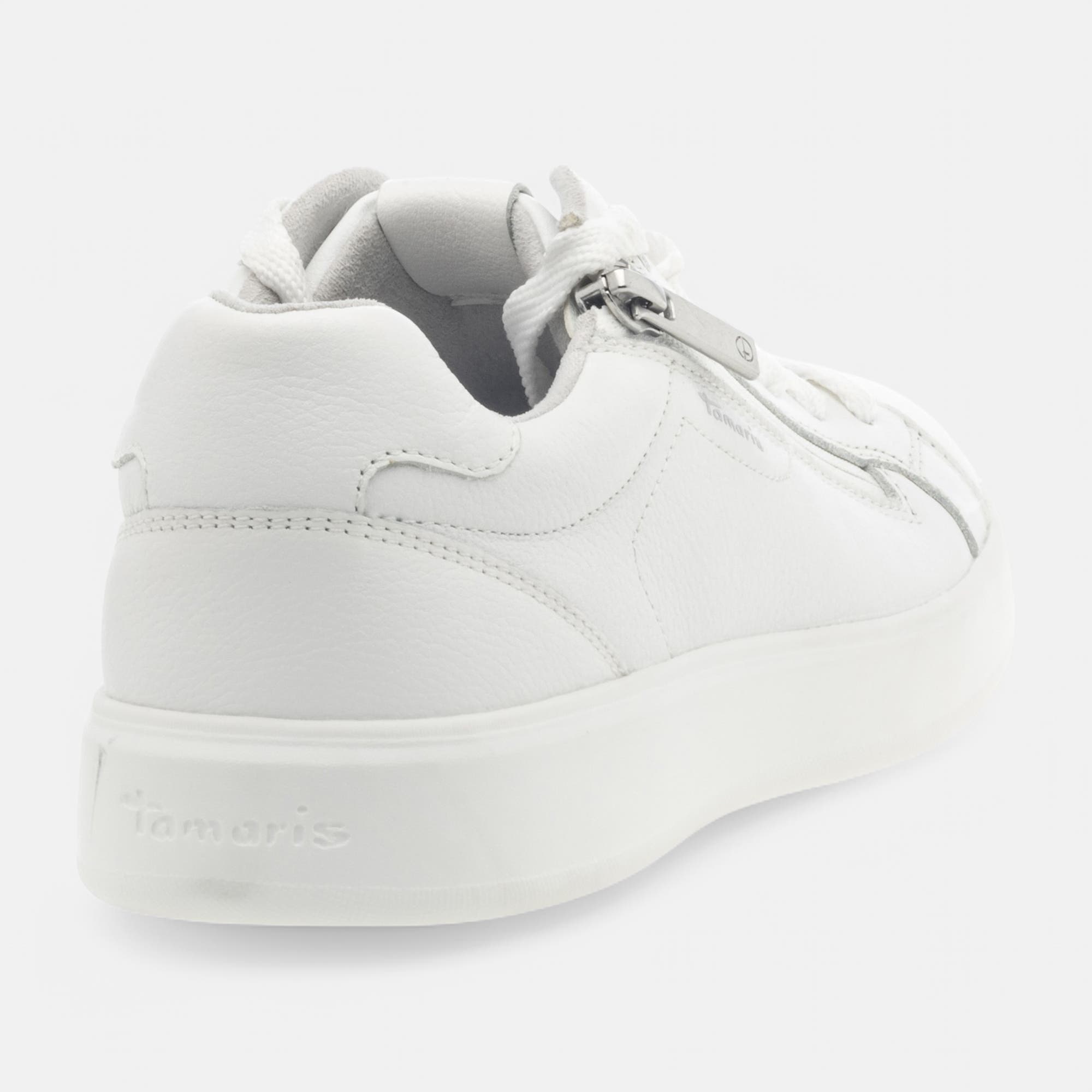 Baskets basses Femme en cuir blanc