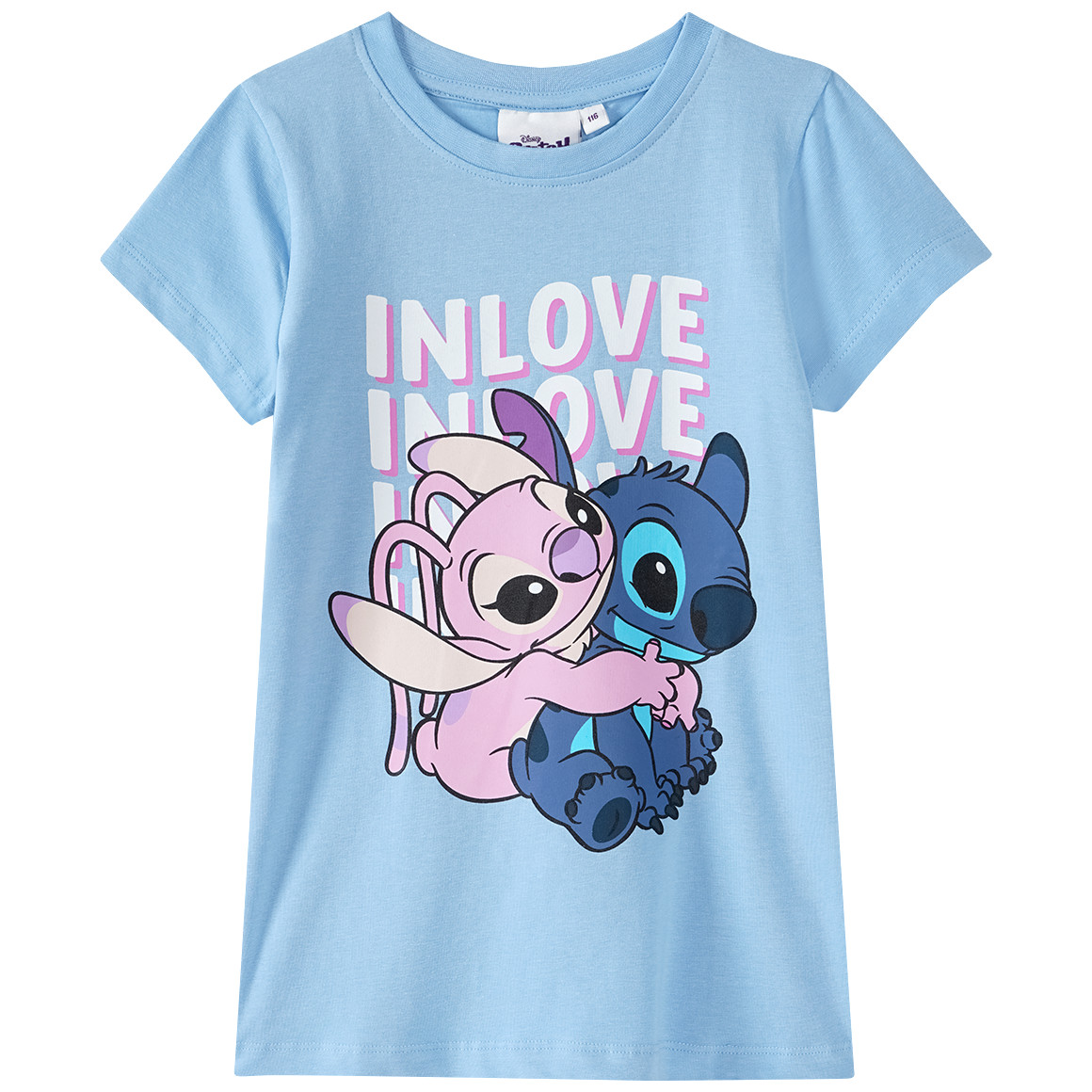 Topolino Disney Stitch T-Shirt mit Bio-Baumwolle hellblau