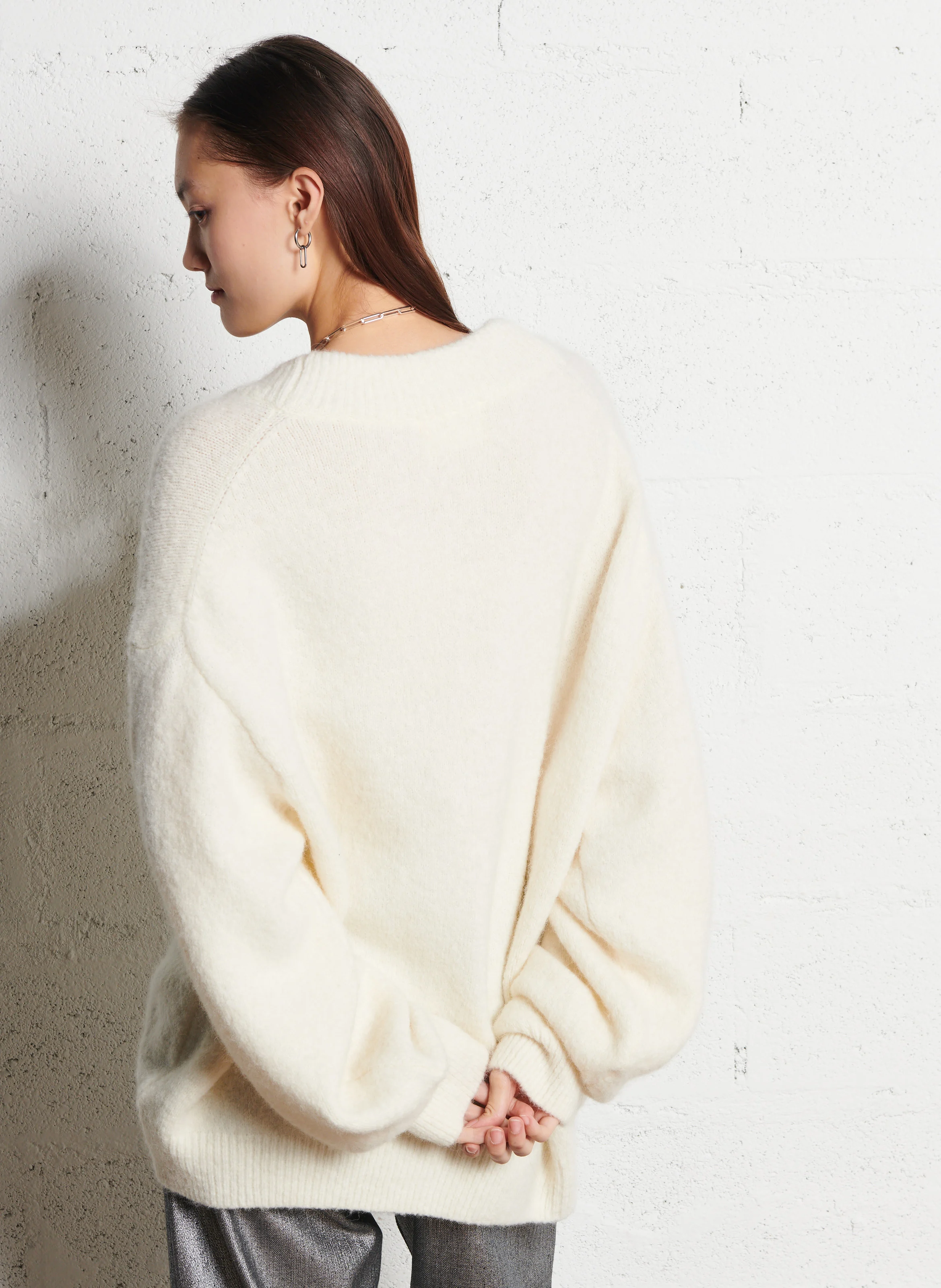 KOMPA - Gilet oversize boutonné| Beige