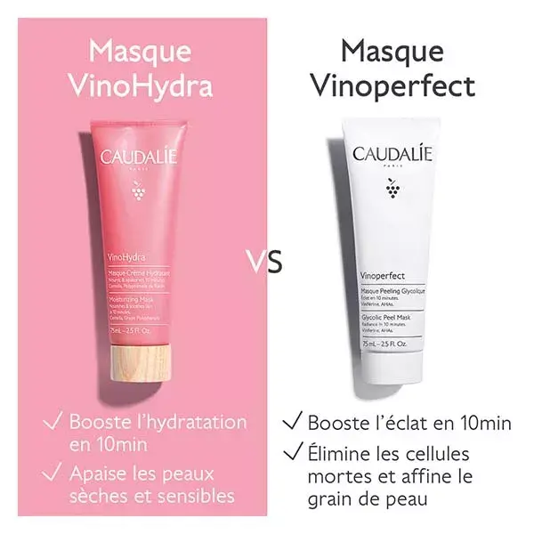 Creme-máscara hidratante Caudalie Vinohydra 75 ml