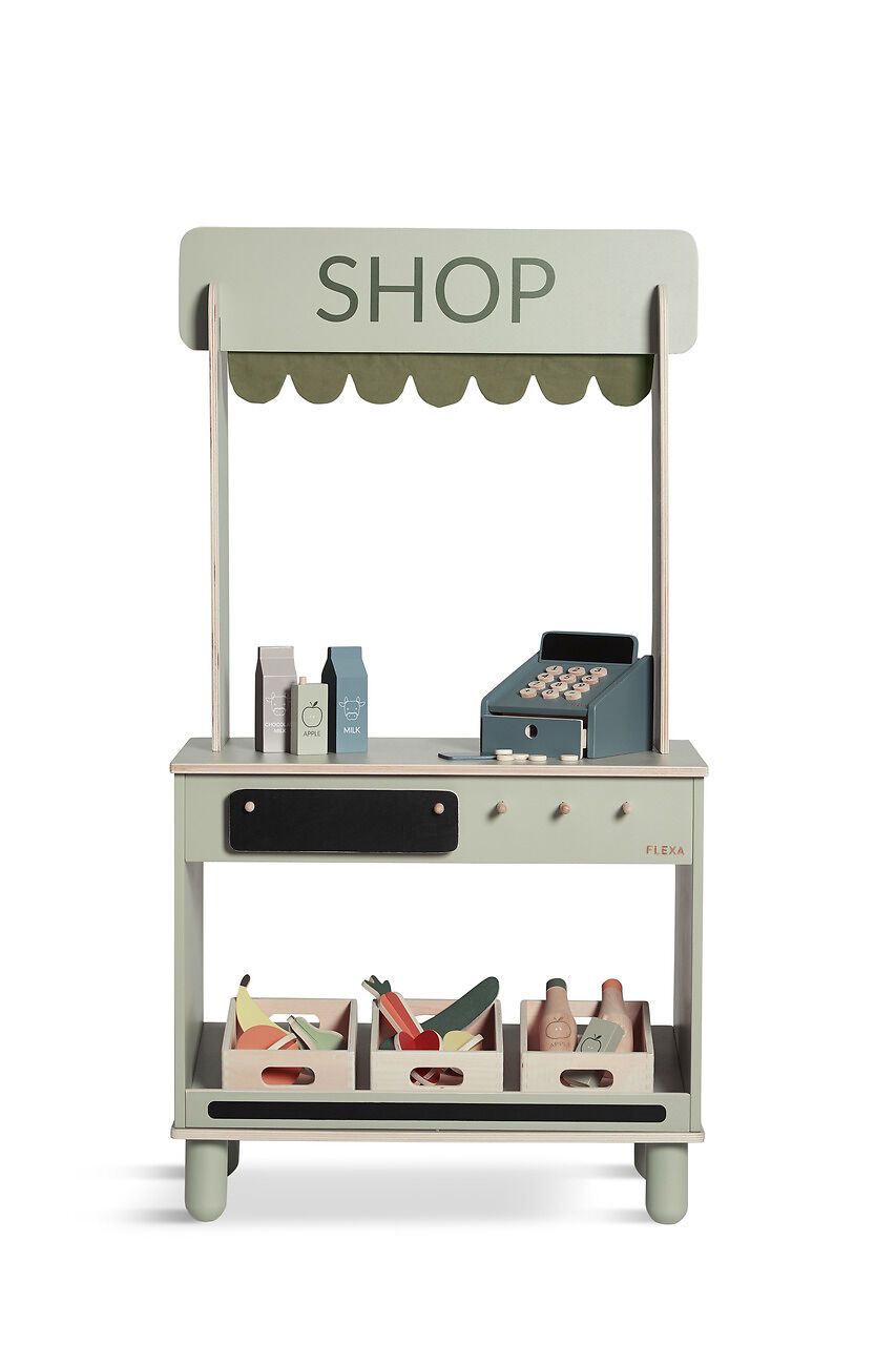 Flexa PLAY THE SHOP Spielzeug - Hellgrün / B: 60.0 cm x T: 35.5 cm x H: 112.5 cm
