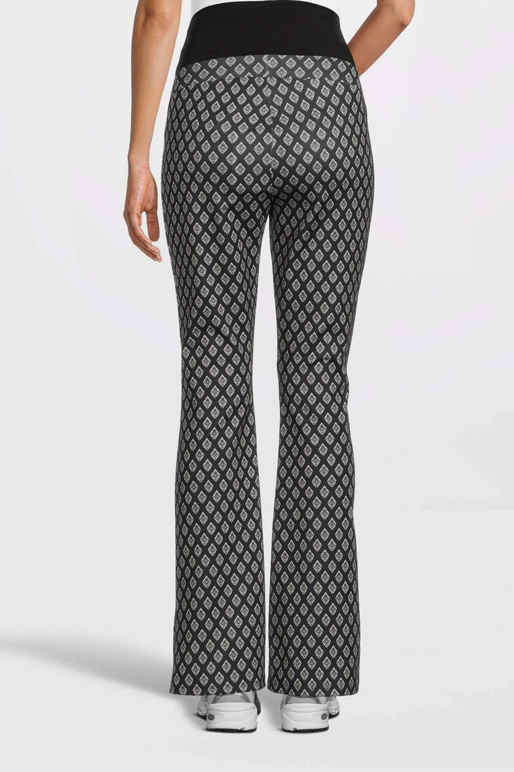 ONLY MATERNITY flared fit zwangerschapsbroek OLMESRA zwart/grijs