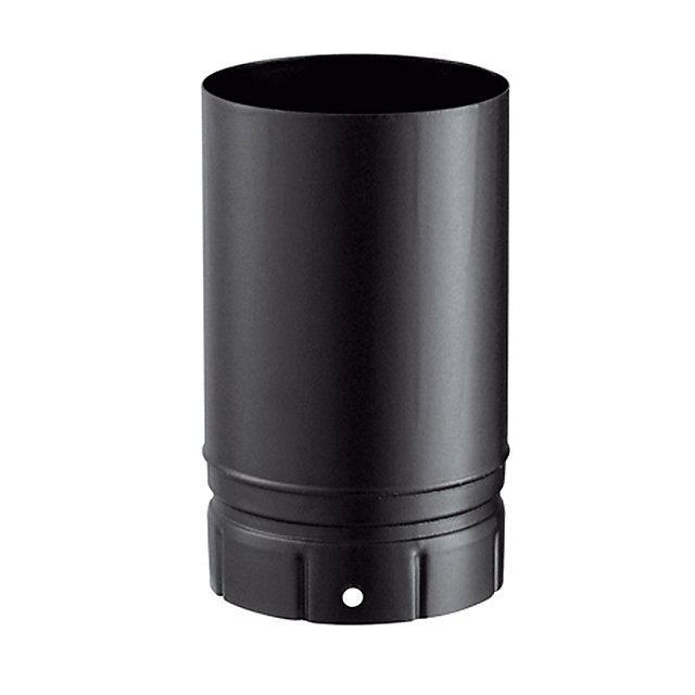 Tuyau de poêle à bois émaillé noir mat 250 mm ø 180 mm Poujoulat