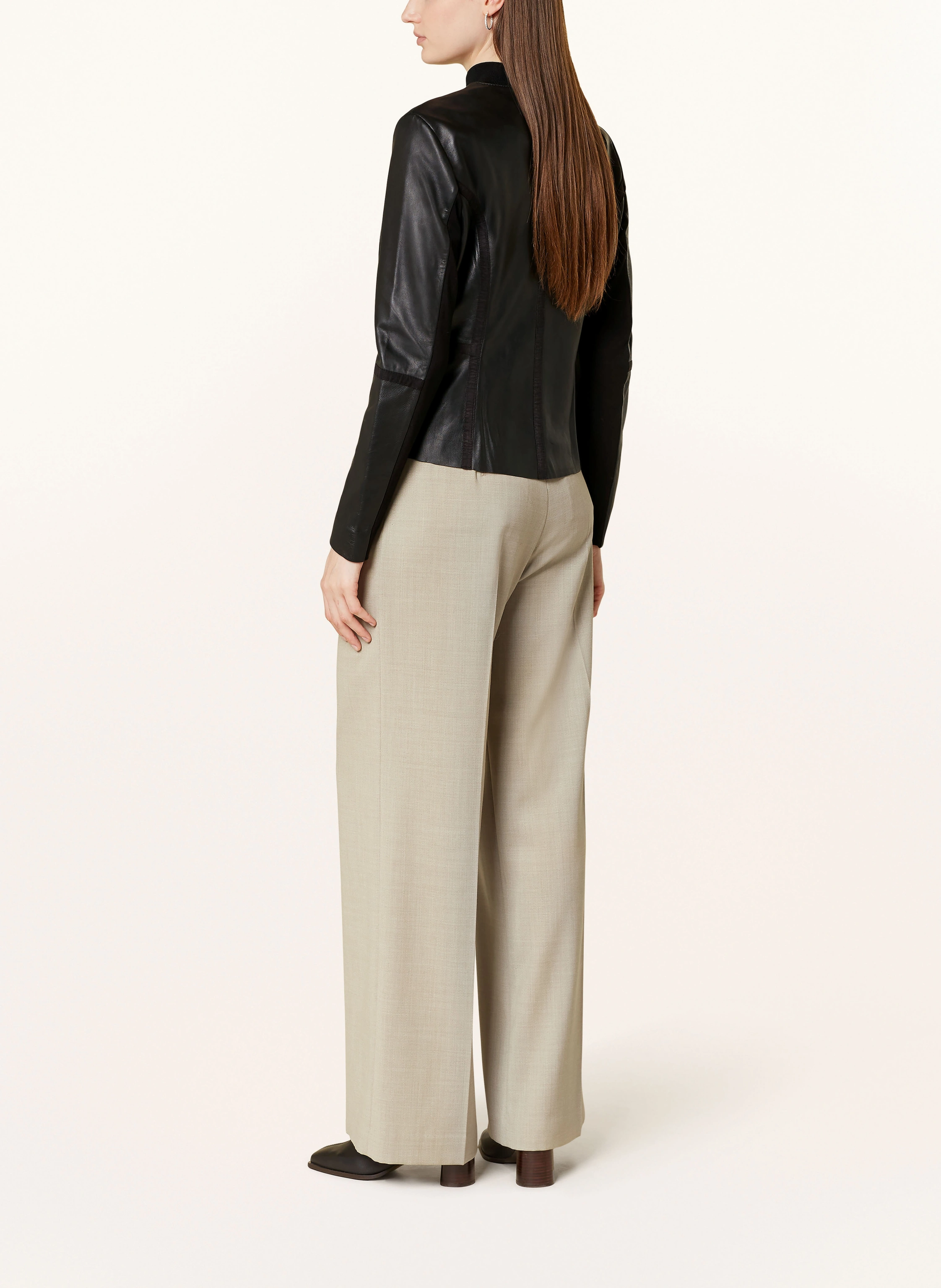 RINO & PELLE Lederjacke TORRI im Materialmix