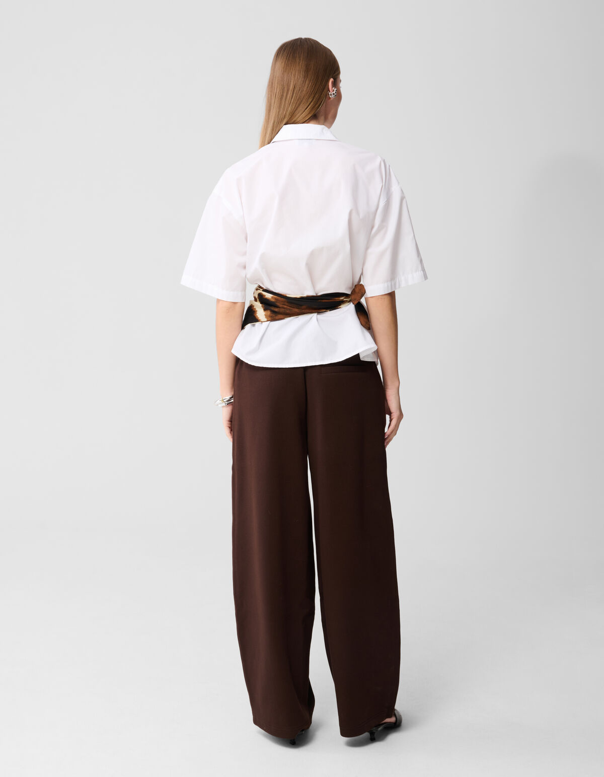 Clean Jogger Broek Donkerbruin