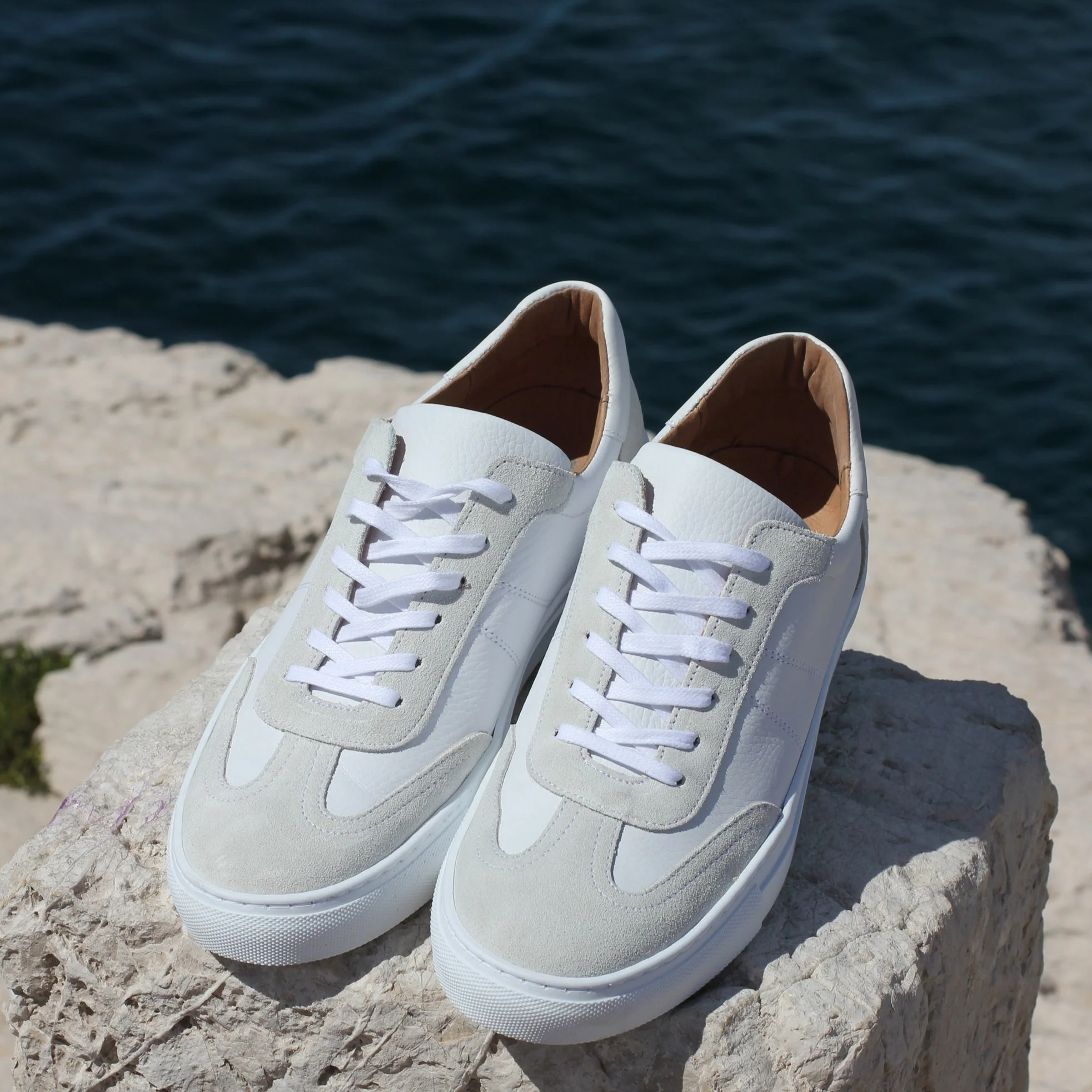 Kean-Sneakers / Basket en cuir blanc