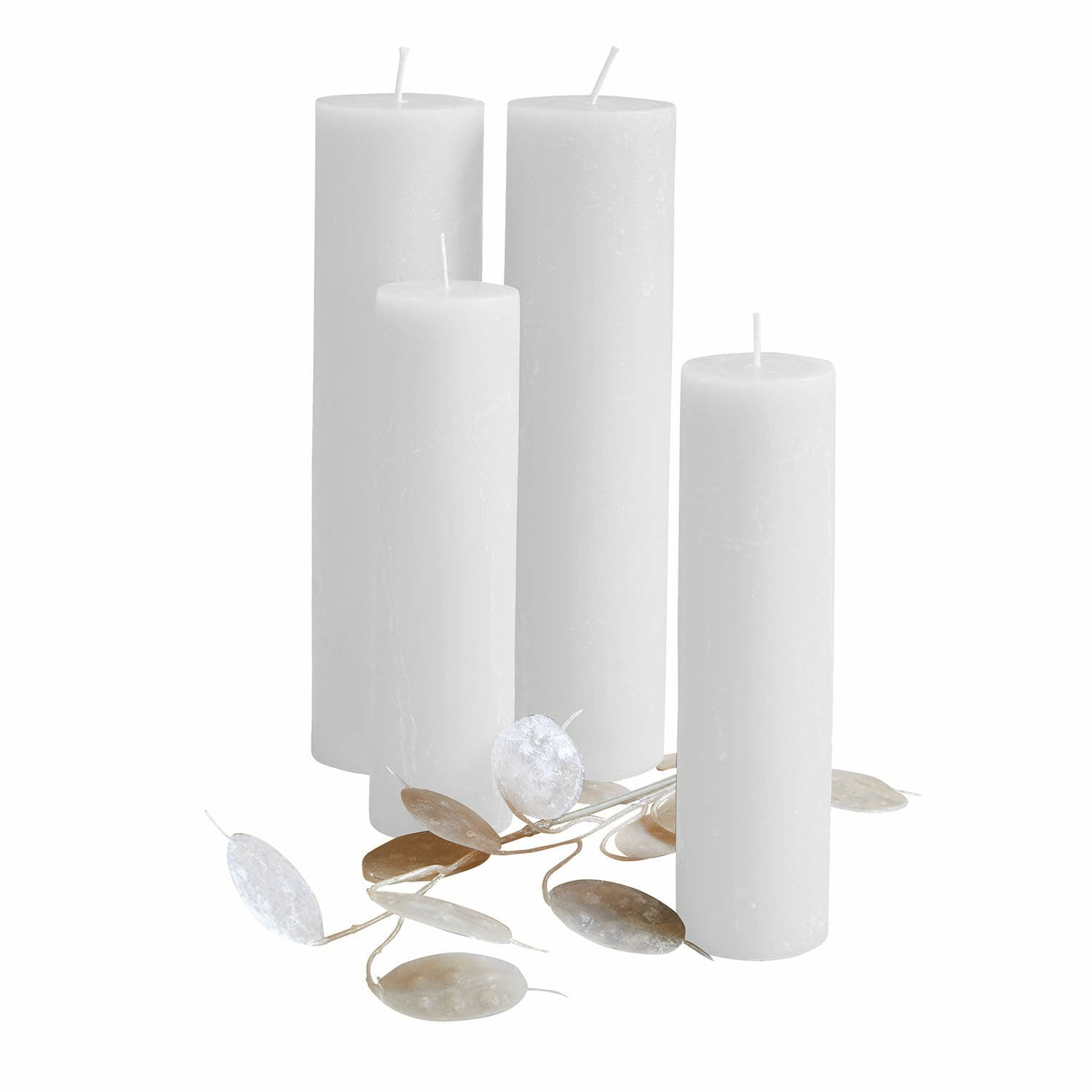 Kerze 4er Set Avinal creme