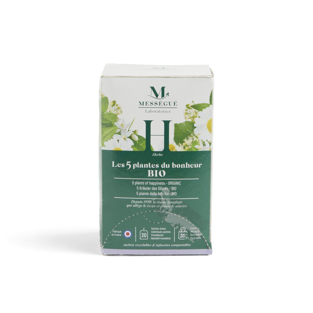 Infusion Mességué 5 plantes du bonheur x20 sachets doses