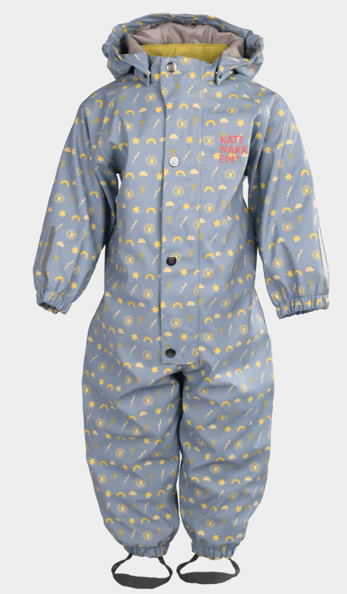 Babyregndress Dugg mjuk blå - Kattnakken - Rumpetroll