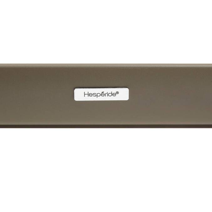 Table de jardin extensible rectangulaire LUZANE Argile / Café