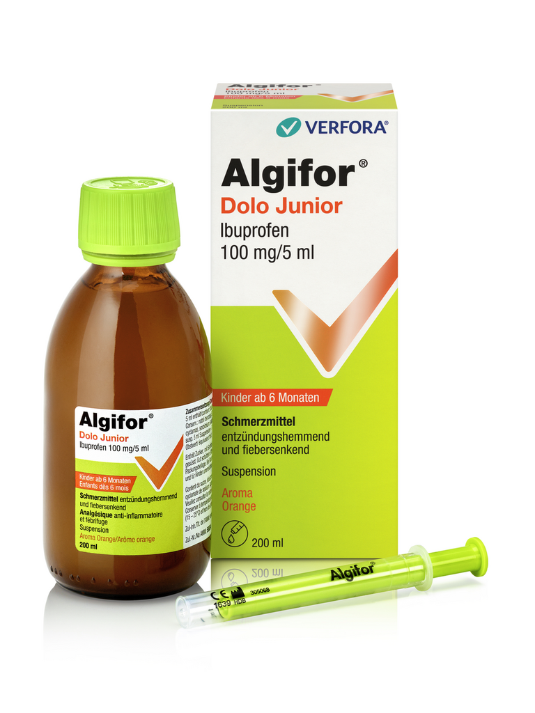 ALGIFOR Dolo Junior Susp 100 mg/5ml Fl 200 ml