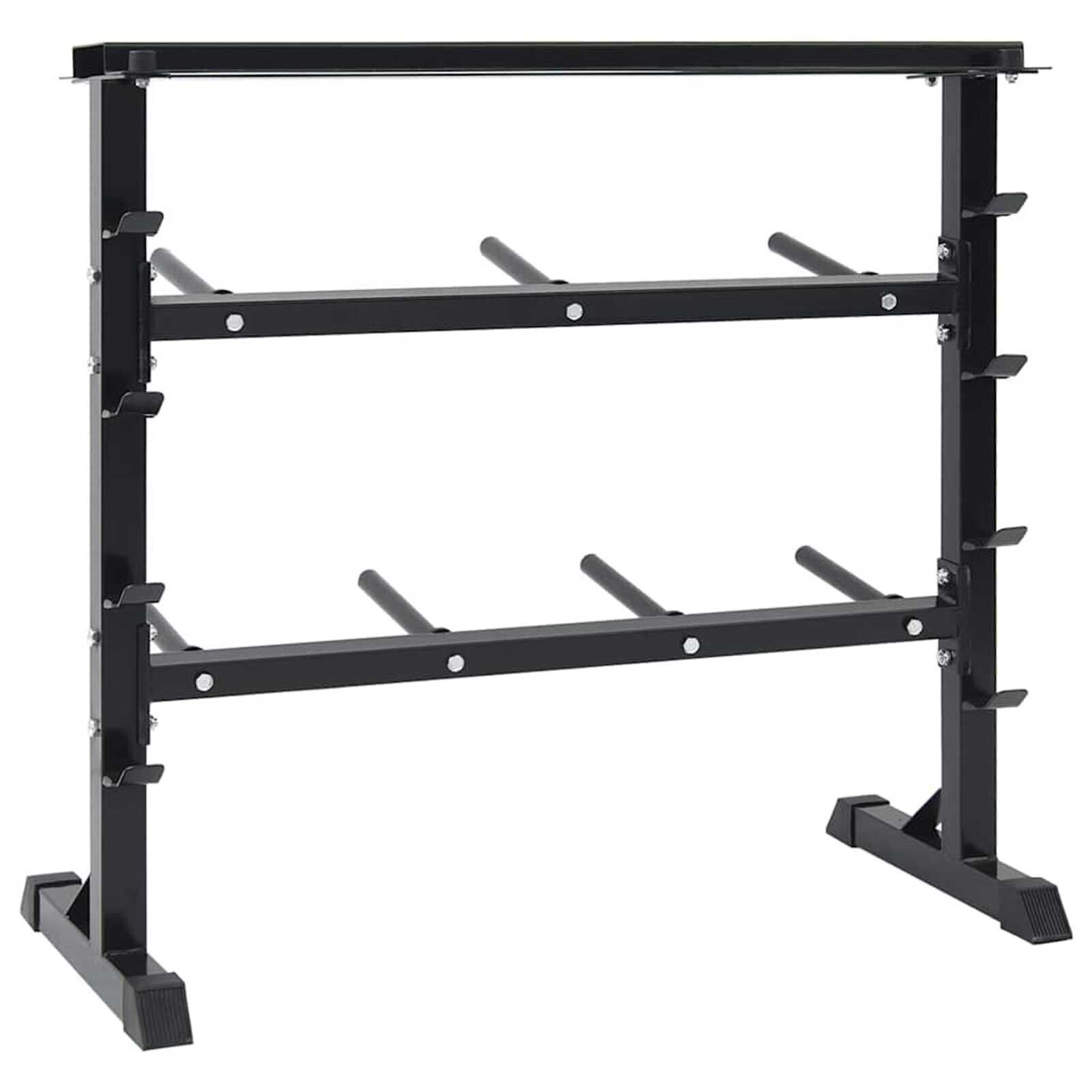 vidaXL Halterstandaard Zwart 99 x 45 x 95,5 cm