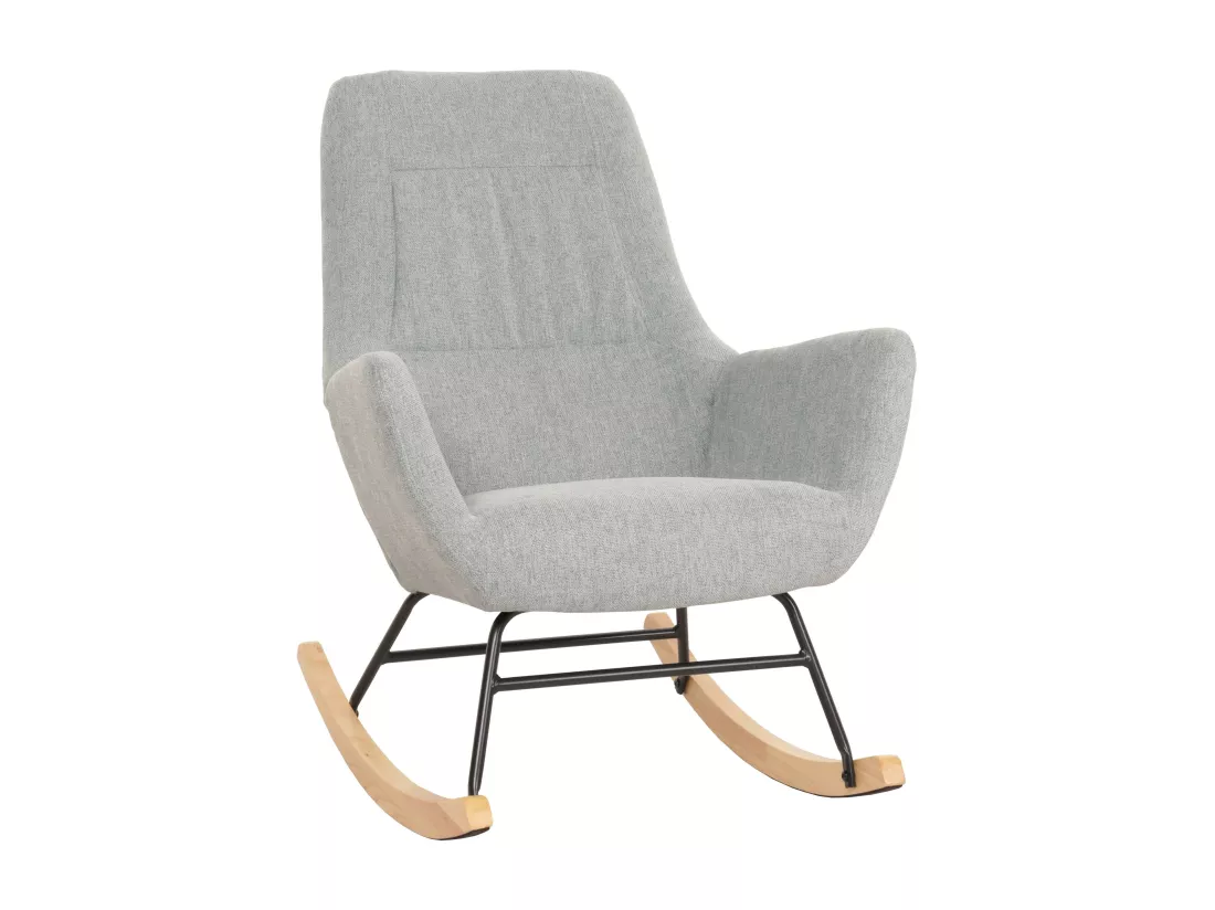 Chaise à bascule MCW-N13, gris-vert