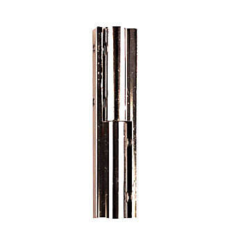 Lot de 2 paumelles universelles laiton chromé 50 mm