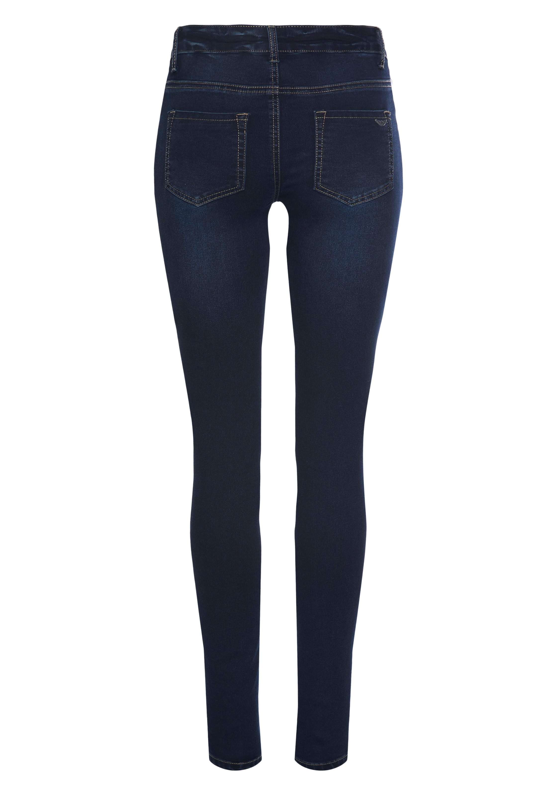 Arizona Skinny-fit-Jeans »Ultra Stretch«, skinny-fit,  mit Used-Look-Crinkles,  niedrige Leibhöhe