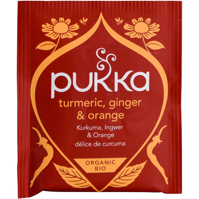 Infusion curcuma tonique Bio Pukka - Boîte de 20 sachets