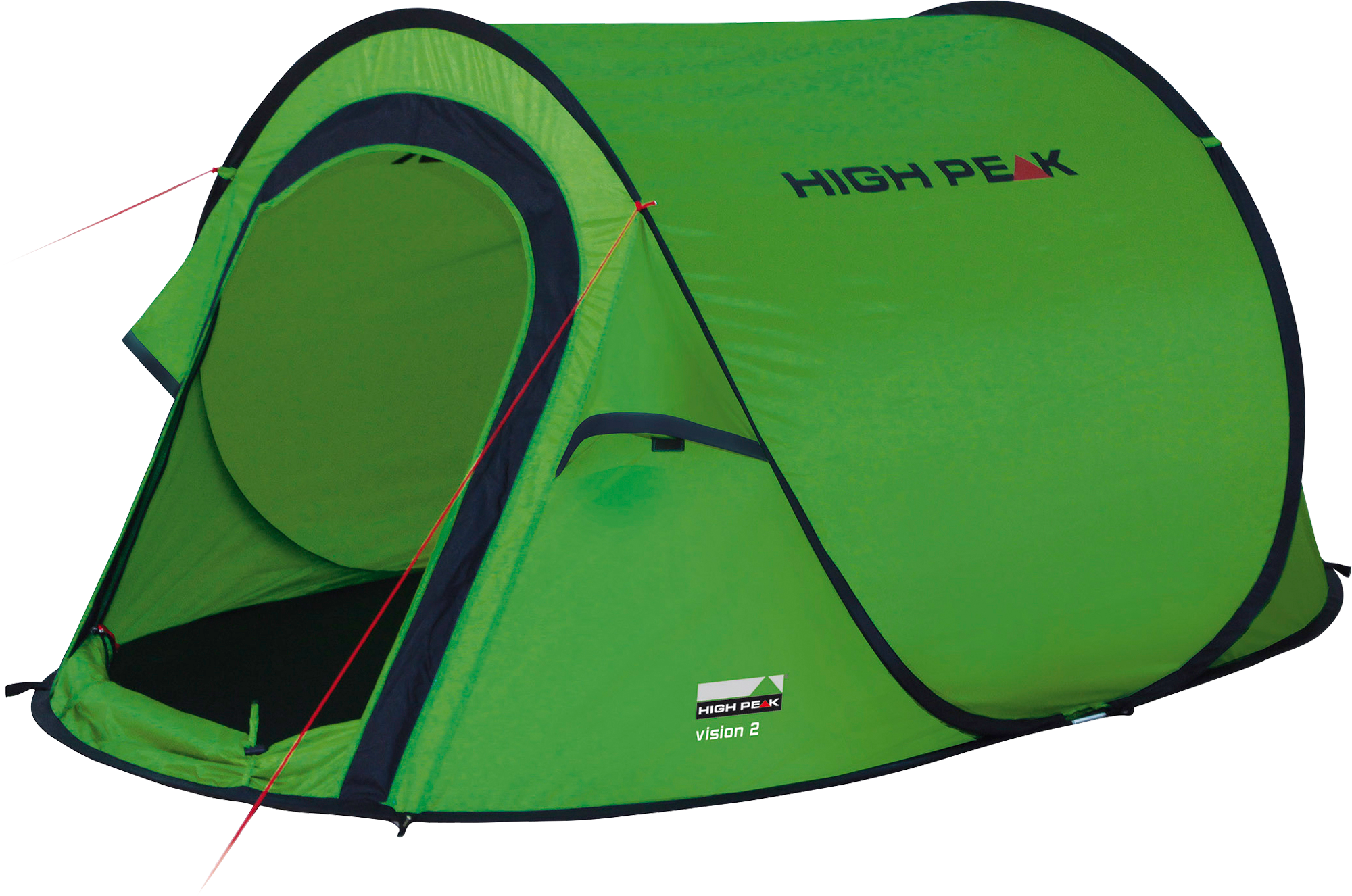 High Peak Vision 2 Einfachdach Pop Up Wurfzelt grün für 2 Personen
