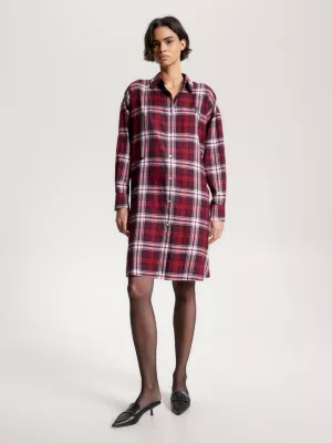 Vestido camisa xadrez oversized