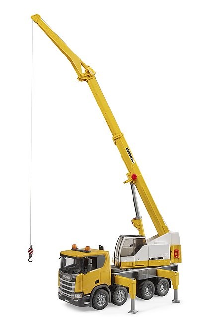 Bruder - Scania Super 560R Liebherr kranbil med lys & lyd (03571)