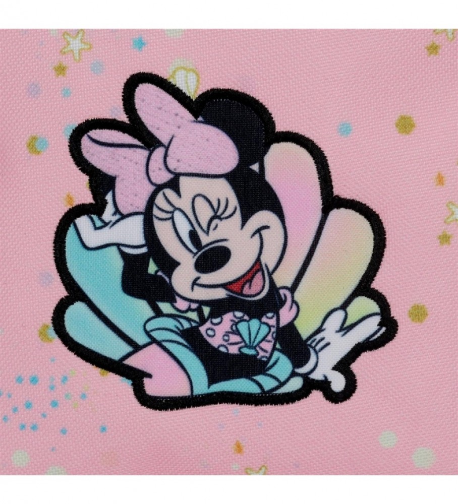 Joumma Bolsas Bandolera Minnie Sereia plana rosa -13x16,5x1,5cm-