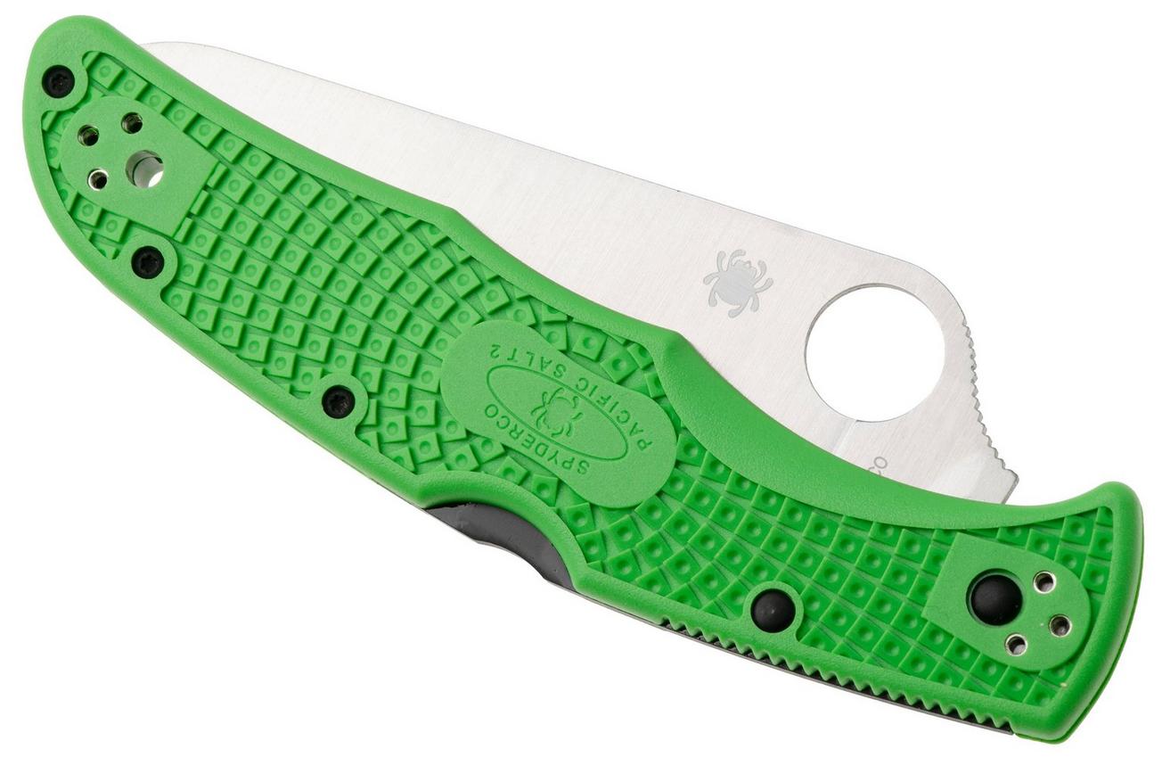 Spyderco Pacific Salt 2 Green LC200N C91FSGR2 serrated zakmes