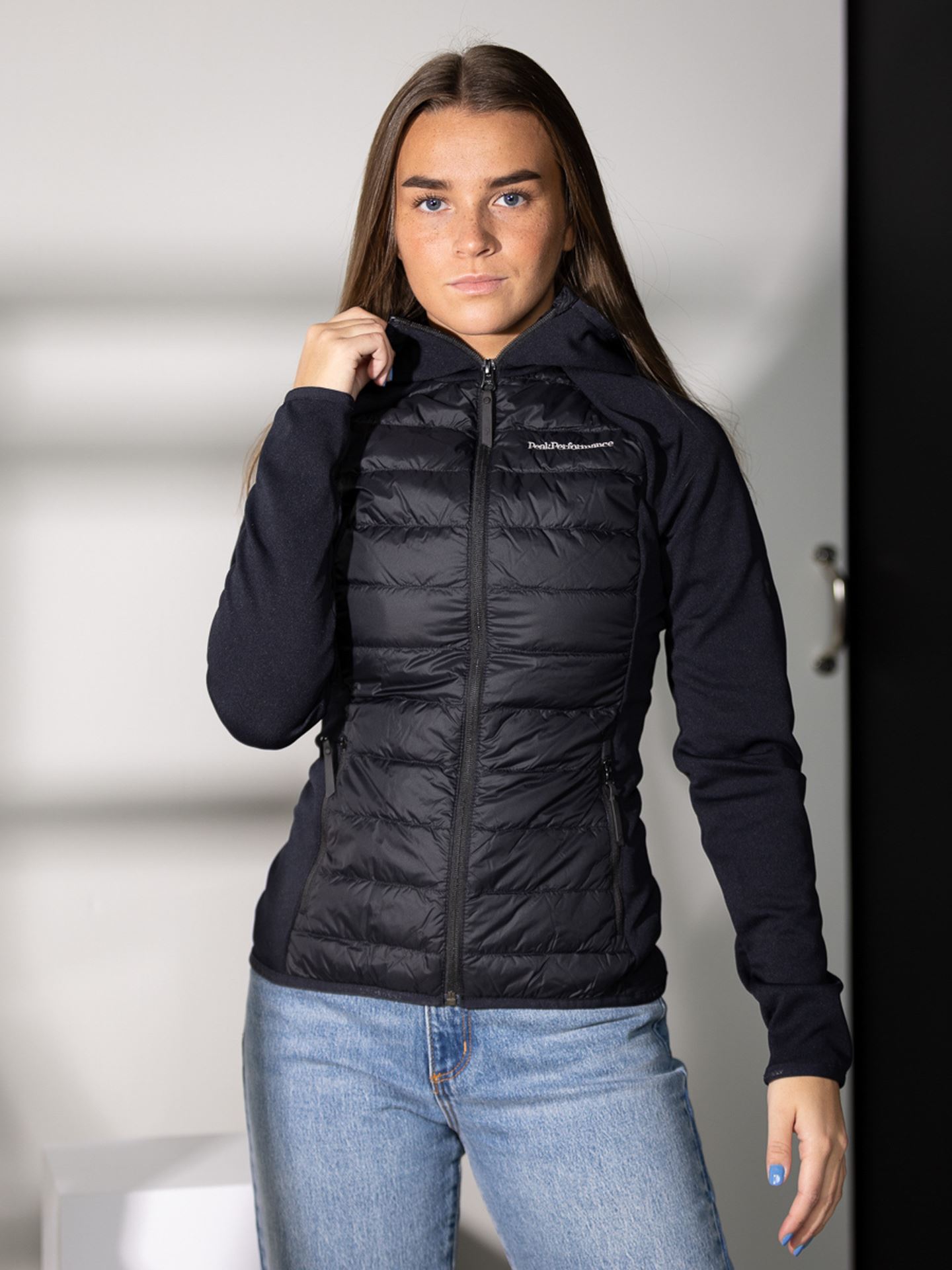 Down Hybrid Hood Jacket