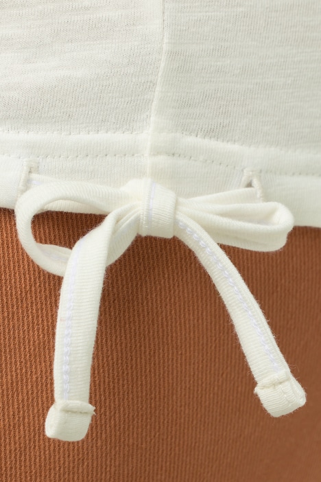 T-Shirt, Saumband, Rundhals, Halbarm, Biobaumwolle