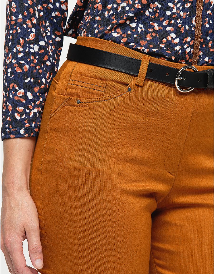 Jegging 7/8e coton ocre