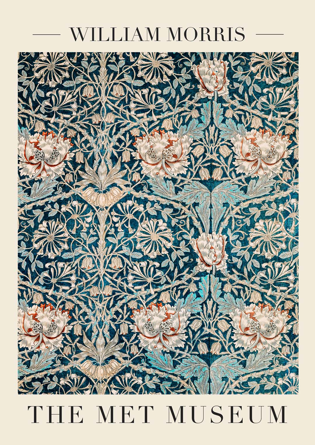 William Morris Honeysuckle Pattern VI Kunstausstellung