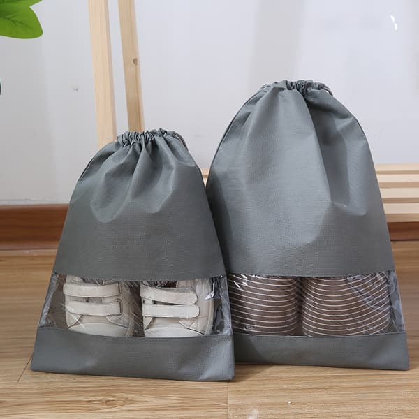 INF Skoposer med snøring og vindu 5-pak Grå  23x36 cm