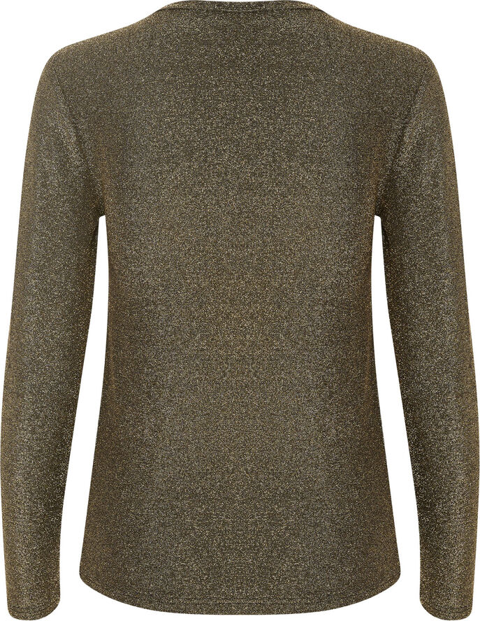 Soaked in Luxury SLSkylara Round Neck LS Gold