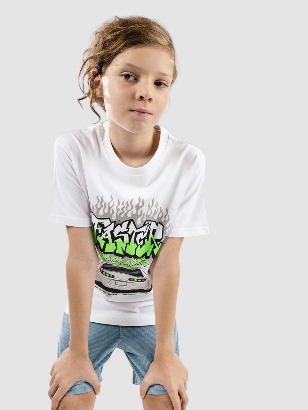 Mister Tee Faster Than Your Average Kids T-Shirt white