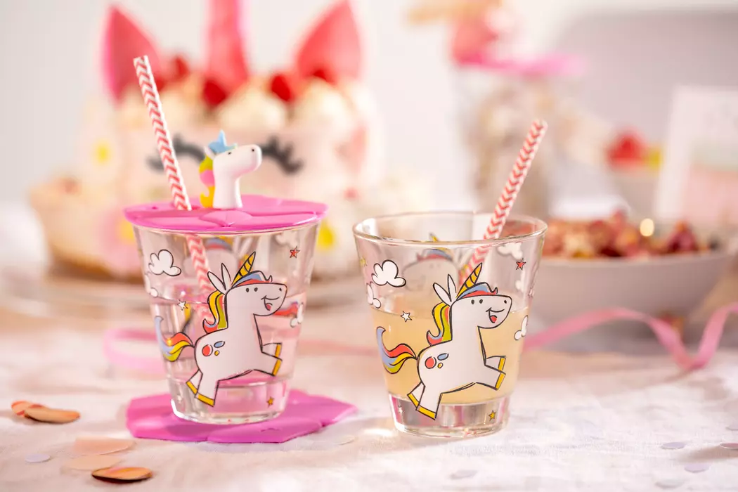 Wasserglas Bambini - Einhorn 3tlg.