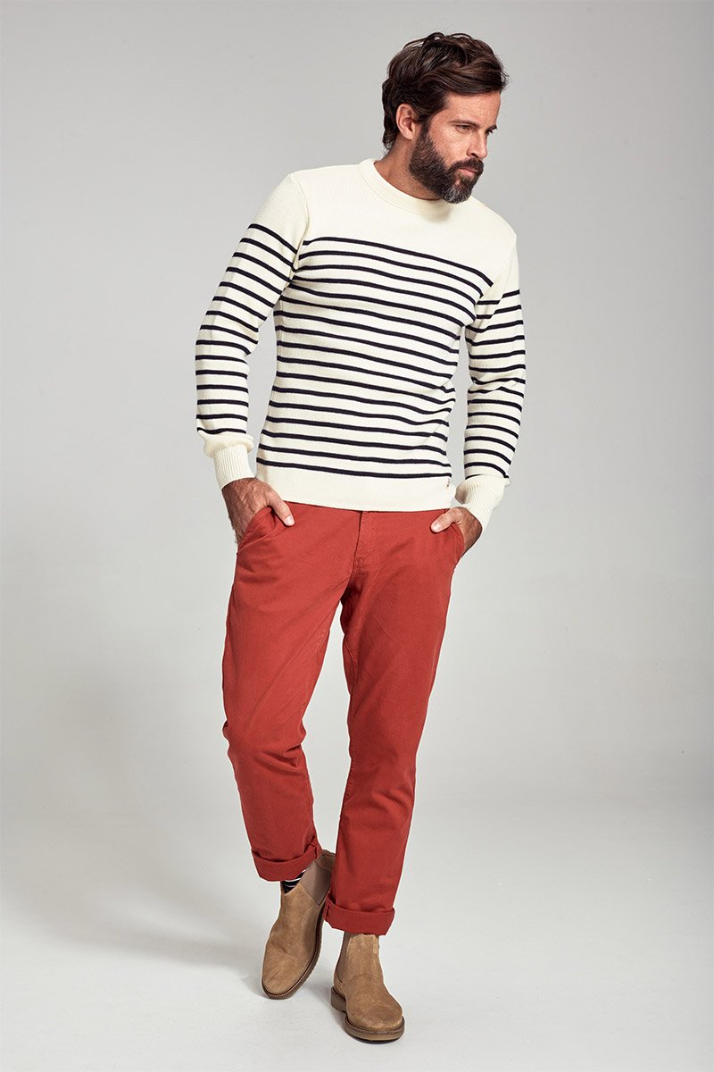Pull marin rayé 