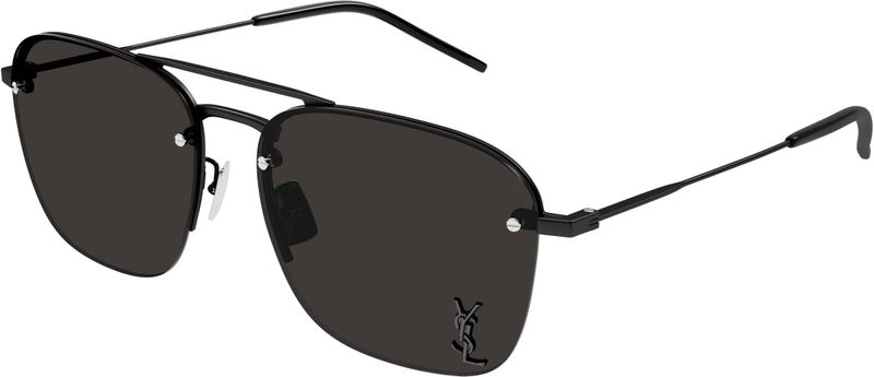 SAINT LAURENT Vrouw SL 309 M 001 Zonnebrillen Metaal Zwart Zwart Piloot Normaal