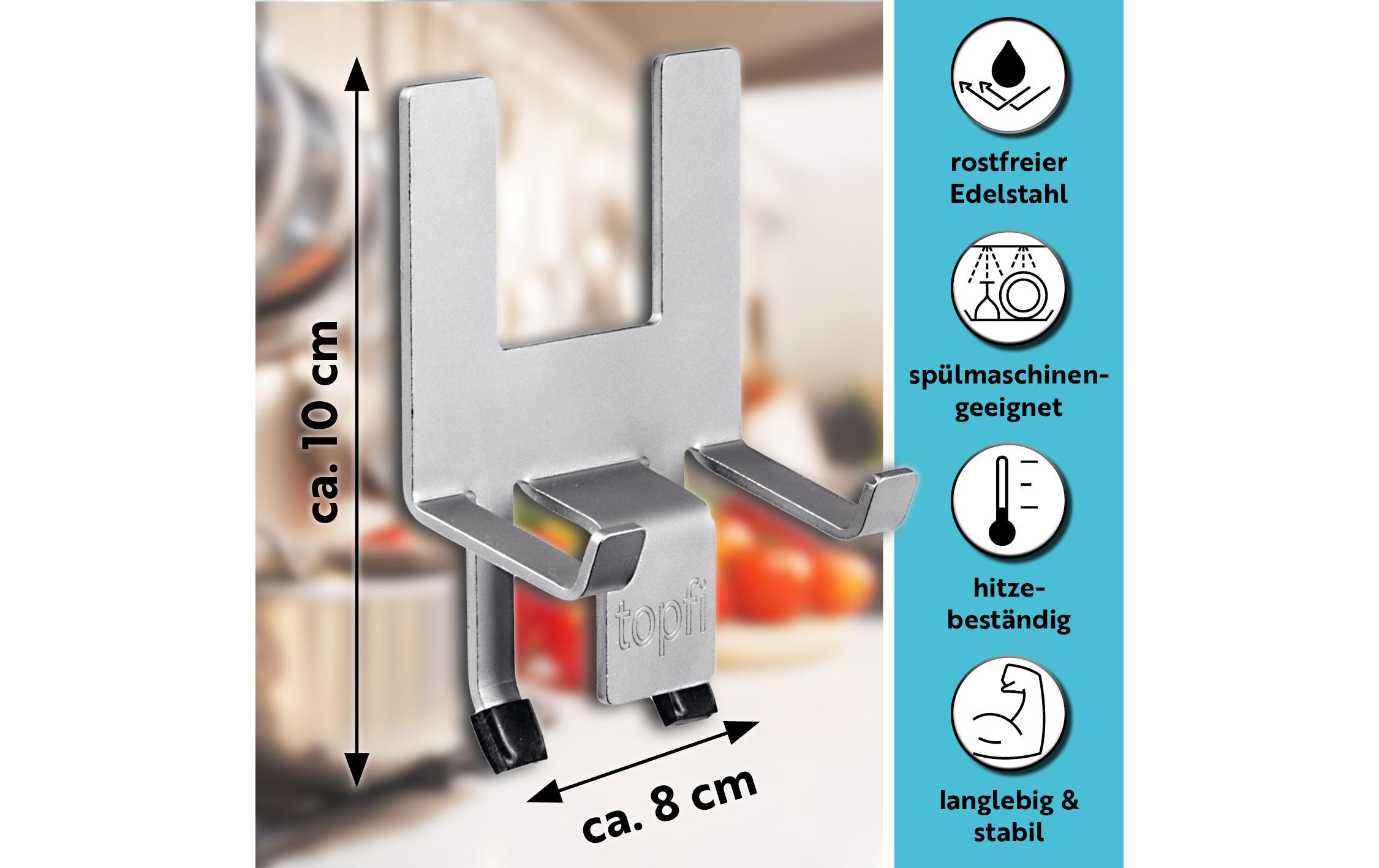 Topfdeckelhalter SilberLanglebiger und stabiler Deckelhalter