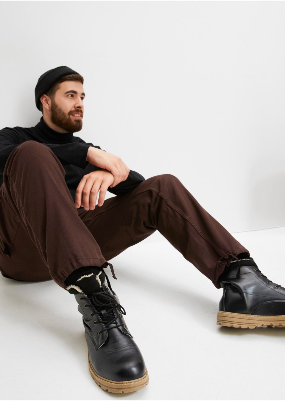 Pantalon thermo Loose Fit avec poches cargo, Straight