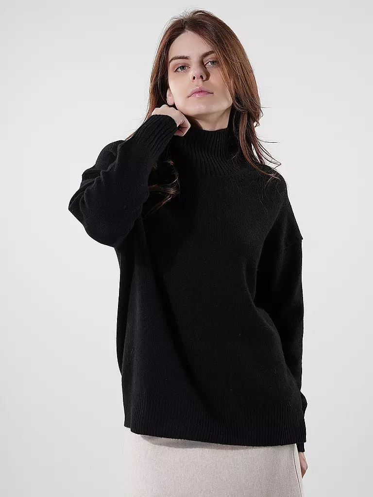 THE MERCER N.Y. Rollkragenpullover schwarz