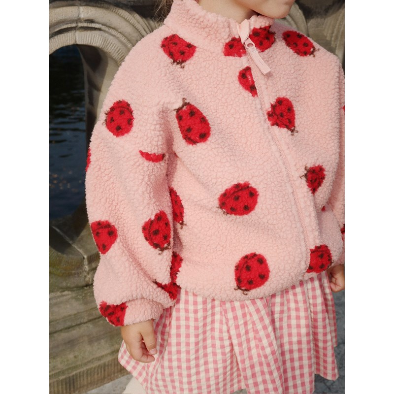 Konges Sløjd<br>Jakke Jody Teddy Ladybug Pink 18 mdr.