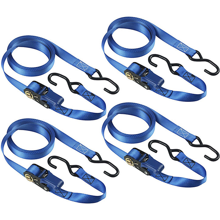 4 sangles à cliquet 5m x 25 mm Crochet S Master Lock