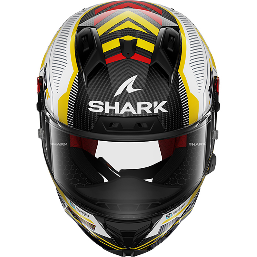 Shark - Casque Aeron GP Replica Fernandez Noir / Blanc / Jaune / Brillant