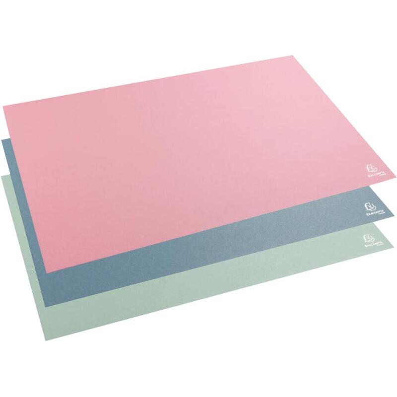 Sous-main recyclé en carton rigide Autentik 57,5 x 37,5 cm - Couleurs assorties