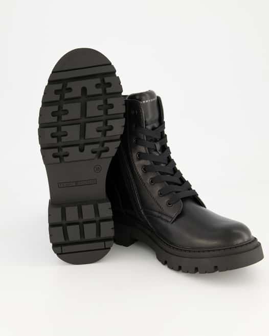 Tommy Hilfiger Tronchetto Schnürstiefel in Schwarz